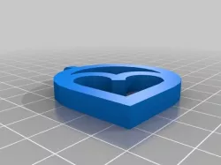 3D Crush logo necklace