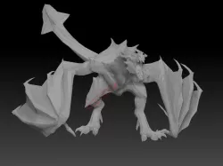3D Dragon SkyRim 3D print model