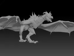 3D Dragon SkyRim VER 3 3D print model