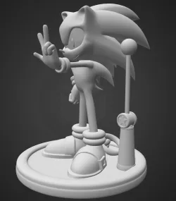3D Print Sonic The Hedgehog  3D print model