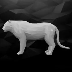 3D Printable Tiger Model 3D print model