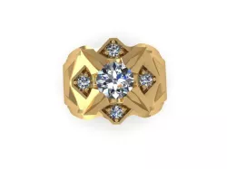 500 Luxury Diamond Ring For Gentleman 3D print model