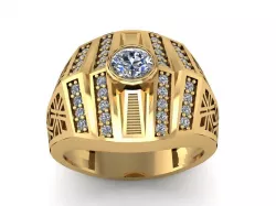 502 Luxury Diamond Ring For Gentelman 3D print model