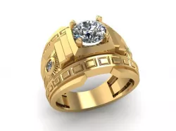 503 Luxury Diamond Ring for gentleman 3D print model