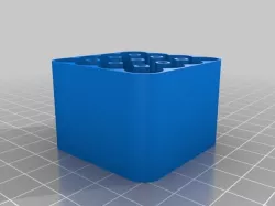 AAA Battery Case 4x4 (magnetic) Bottom Piece