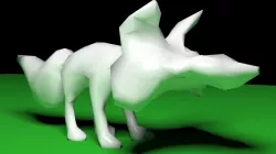 angry fox 3D print model