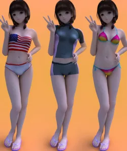 Anime Teen Girl 3D print model