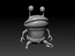 armed alien 3D print model