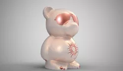 Bear Necklace 3D print model