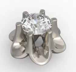 Bezel for diamond 3D print model