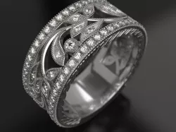 Bio wedding band 3D print model