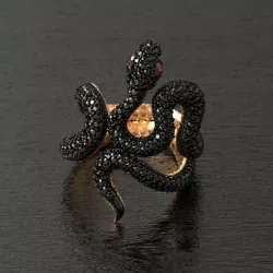 BLACK MAMBA ring RG0023 3D print model