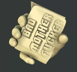BMF Wallet Hands For Poseable Figure 3D print model