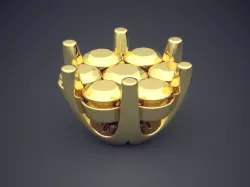 Brooch CAD-671 3D print model