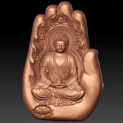 Budha palm ready to 3d print model  3D print model