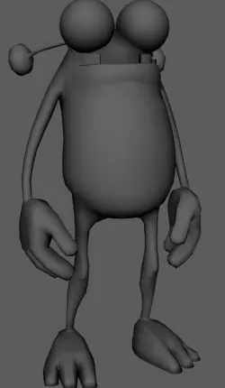 Cartoon Alien 3D print model
