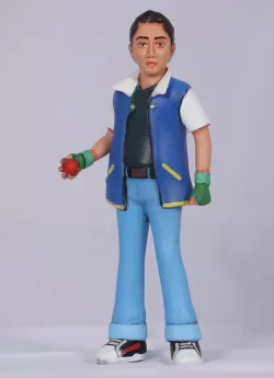 Cartoon Character Ash 3D Printable Model  3D print model
