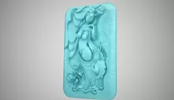 Carving Woman in the Nature 3D print model