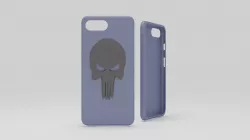 cases iphone 7 plus blue dead thema 3D print model
