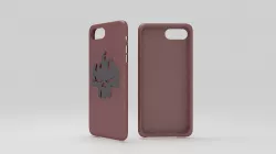 cases iphone 7 plus red ghost rider thema  3D print model