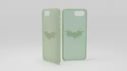 cases iphone 7 plus theme batman green  3D print model