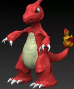 Charmeleon pokemon anime 3D print model