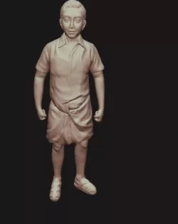 Chennai Lungi Man 3D Printable Model  3D print model