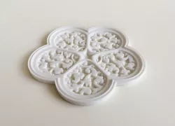 Cinquefoil Coaster 3D print model