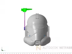 Commander Wolffe Helmet Star Wars The Clone Wars 3D print model