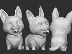 Corgi Dog 3D print model