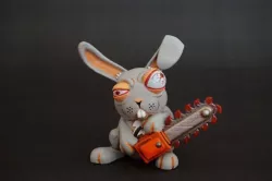 crazy rabbit 3D print model
