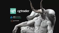 DEMONS - Classical sculpture 3D print model