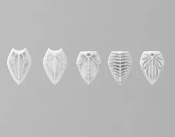 Dragon scale pendants 3D print model