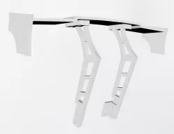 Drift car wing 3D print model