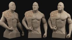 Dwayne The Rock  Johnson 3D print model