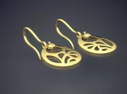 Earrings CAD-438 3D print model
