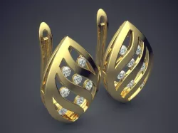 Earrings CAD-506 3D print model