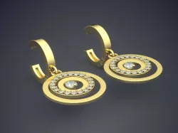 Earrings CAD-604 3D print model
