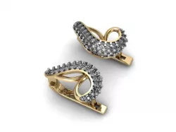 Earrings curving set  3D print model