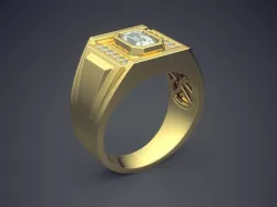 Elite Luxurious Thick Man Ring 3D print model
