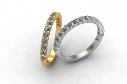 Eternity Ring Setting ring size L 3D print model