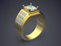 Extravagant Thick Man Ring 1236 3D print model