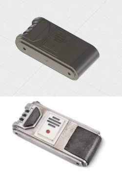 Finn comlink prop 3D model inspired by Star Wars 3D print model