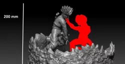 Future trunks vs mecha Frieza second part 3D print model 3D print model
