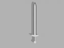 Generic Toy Sword for Costumes and Cosplay 3D print model