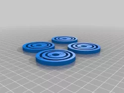 Ghostly Mini-Record Coasters