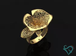 Golden ring STL for 3d printing 3D print model 3D print model