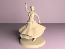 gypsy dancer 3D print model