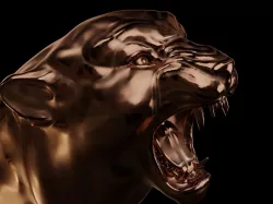 Head of panther  3D print model