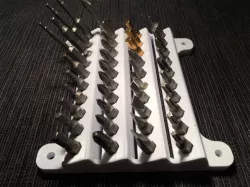 Hex bits wall organizer 3D print model